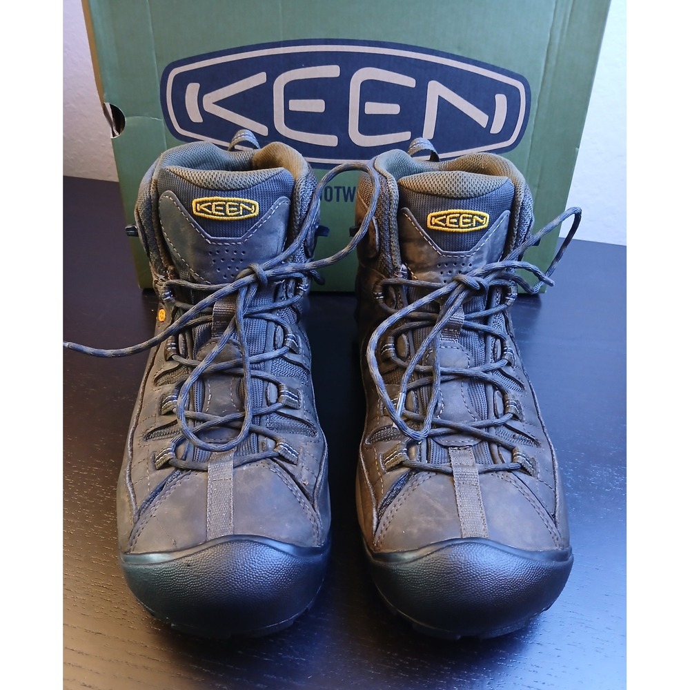 Keen Targhee II Mid Hiking Boots Mens 12 Brown Waterproof Leather 1017346